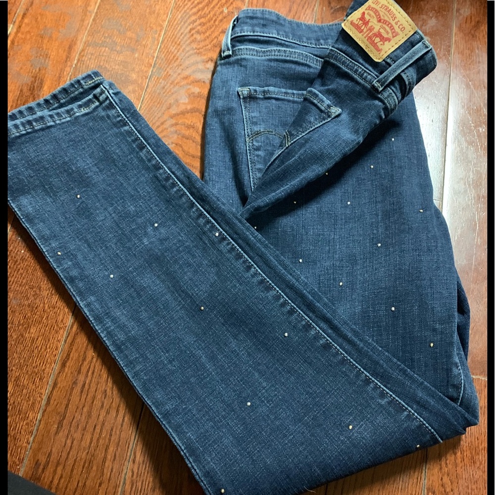 Levi’s mid rise skinny jeans size 12 with sequins